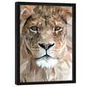 Ver imagem 4 de Quadro Decorativo Leão Artístico Vitral