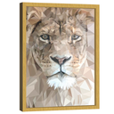 Ver imagem 1 de Quadro Decorativo Leão Artístico Vitral