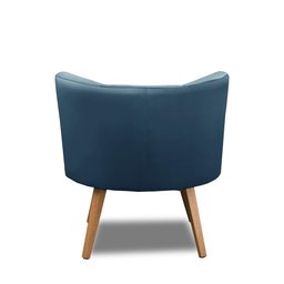 Kit 2 Poltronas Para Sala Decorativa Isa Suede Azul Adonai Estofados - 6