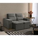 Ver imagem 1 de Sofá Modular 2 Lugares Marabá 150cm com Molas, Retrátil e Reclinável com Tecido Veludo Nobre Sofatec