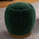 Ver imagem 2 de Puff Floré Redondo Confortavel 48x48 Veludo Verde Larbelle