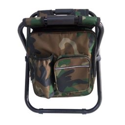 Cadeira Mochila Banqueta Bolsa Semi Termica Banco 2 Em 1 Camping Pesca Acampamento Pescaria Praia Ar - 11