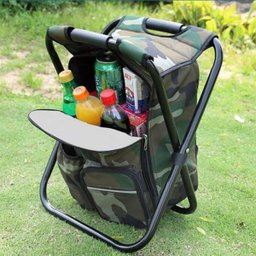 Cadeira Mochila Banqueta Bolsa Semi Termica Banco 2 Em 1 Camping Pesca Acampamento Pescaria Praia Ar - 12