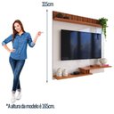 Ver imagem 3 de Painel para TV até 50 Polegadas Ripado 3D Texas com Nichos e Prateleiras Decorativas Off White/Je