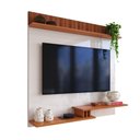 Ver imagem 5 de Painel para TV até 50 Polegadas Ripado 3D Texas com Nichos e Prateleiras Decorativas Off White/Je