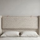 Ver imagem 4 de Cabeceira de Cama Queen Estofada Boucle 188cm Estilo Alto Padrão