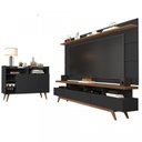 Ver imagem 2 de Conjunto para Sala de Estar com Rack, Painel para TV Aparador Buffet Móveis Germai