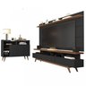 Conjunto para Sala de Estar com Rack, Painel para TV Aparador Buffet Móveis Germai - 2