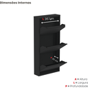 Ver imagem 7 de Sapateira Basculante 3 Gavetas Home Office Preto