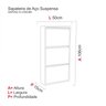 Sapateira Suspensa em Aço para 9 Pares - 4