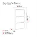 Ver imagem 4 de Sapateira Suspensa em Aço para 9 Pares