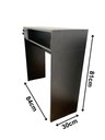Ver imagem 2 de Mesa Aparador MDF Preto Armário para Café Estudos Decoração