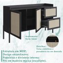 Ver imagem 3 de Aparador Balcao Buffet 139 Cm Pes Madeira 27969 Oslo Nero Artesano