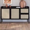 Ver imagem 2 de Aparador Balcao Buffet 139 Cm Pes Madeira 27969 Oslo Nero Artesano