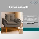 Ver imagem 3 de Kit 02 Poltrona Opala Cadeira para Sala e Quarto Confortável e Reforçada Clínica e Recepção Suede