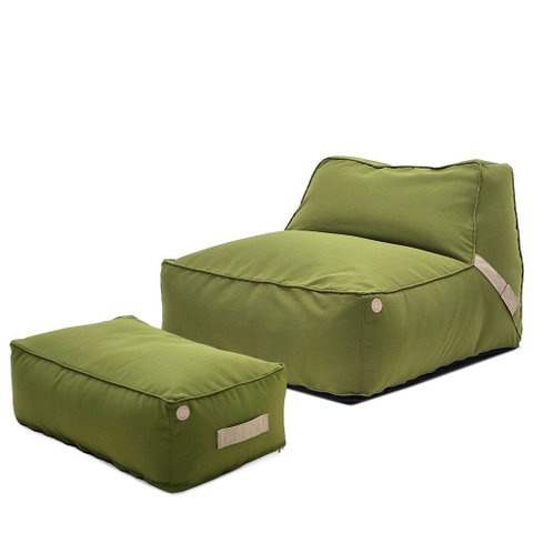 Puff e Apoio Levv Flutuante Outdoor - Conforto Premium Piscina e Jardim - Verde