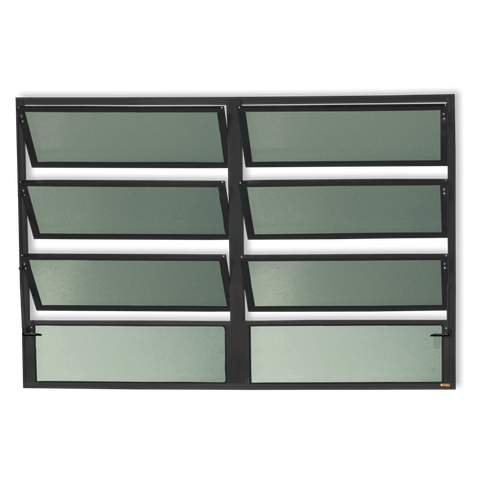 Basculante Alumínio 2 Seções 80 x 120 Plus V.Boreal Preto Brimak