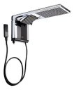 Ver imagem 1 de Chuveiro Elétrico de Parede Lorenzetti Acqua Ultra Duo Cor Preto Cromado 5500W