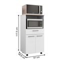 Ver imagem 2 de Balcão Mônaco Duplo Forno Branco