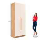 Ver imagem 6 de Guarda-Roupa Modulado 2 Portas San Diego Yescasa Laranja/Tauari Ambar/Off White