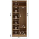 Ver imagem 7 de Guarda-Roupa Modulado 2 Portas San Diego Yescasa Laranja/Tauari Ambar/Off White