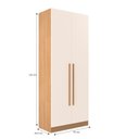 Ver imagem 4 de Guarda-Roupa Modulado 2 Portas San Diego Yescasa Laranja/Tauari Ambar/Off White