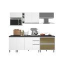 Ver imagem 3 de Cozinha Modulada Aérea 8 Portas 4 Gavetas Evidence Poliman Móveis