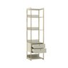 Estante P/ Livros Industrial Olivar 2 Gavetas 5 Prateleiras 54cm - Off White - Cor: Off White - 4