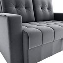 Ver imagem 3 de Sofá Cama Milão 2 Lugares 140cm Cinza Veludo