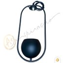 Ver imagem 5 de Pendente Lira Terrario P/ Vaso com Globo Preto/dourado/cobre:preto