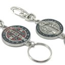 Ver imagem 3 de Chaveiro de São Bento Mosquetão Redondo Prateado Fornecedor 1 F1-ct14-154-9