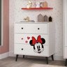 Cômoda Infantil 3 Gavetas Minnie Disney Fun CabeCasa MadeiraOriginals - 2