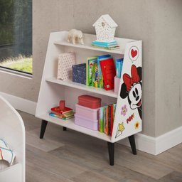 Estante Infantil 2 Prateleiras Minnie Disney Fun CabeCasa MadeiraOriginals - 2