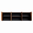 Ver mais imagens de Armário para Escritório F5 4 Portas MDP 240cm Nogal com Preto F5 Office