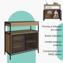 Ver imagem 4 de Armario Gabinete Industrial Banheiro P1038 Mel Pp Milani Store