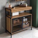 Ver imagem 2 de Armario Gabinete Industrial Banheiro P1038 Mel Pp Milani Store