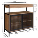 Ver imagem 3 de Armario Gabinete Industrial Banheiro P1038 Mel Pp Milani Store