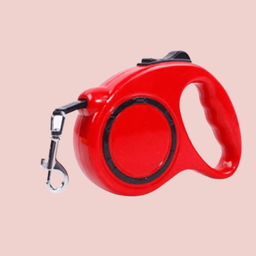 Guia Retrátil 3 Metros para Cães:Vermelho - 1