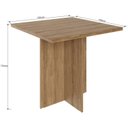 Ver imagem 3 de Conjunto Mesa 4 Banquetas Verona Bona Marrom/Madeirado/Bege