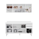 Ver imagem 3 de Kit Cozinha Armário e Balcão S/ Tampo 160cm Branco - Belliv Decor