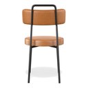 Ver mais imagens de Kit 02 Cadeiras Sala de Jantar Kobe Estofada com Encosto Couríssimo Whisky - Desk Design
