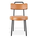 Ver imagem 5 de Kit 02 Cadeiras Sala de Jantar Kobe Estofada com Encosto Couríssimo Whisky - Desk Design