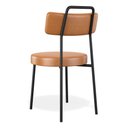Ver imagem 7 de Kit 02 Cadeiras Sala de Jantar Kobe Estofada com Encosto Couríssimo Whisky - Desk Design