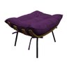 Puff Decorativo Costela Base Fixa Roxo - 4