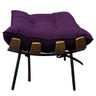 Puff Decorativo Costela Base Fixa Roxo - 2