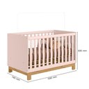 Ver imagem 6 de Berço Mini Cama Infantil Mdp-mdf Q Encanto Slim Rosa
