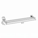 Ver imagem 4 de Toalheiro Suporte para Toalha Linear Athena 27332 Meber - Cromado
