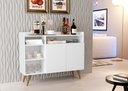 Ver imagem 1 de Aparador Buffet Celta Cantinho Organizador 3 Portas - 4 Cores:branco