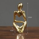 Ver imagem 3 de Kit Enfeite Decorativo Figura Abstrata Homem Pensador Reflexão Ampulheta Decoração Ambientes - Kit a