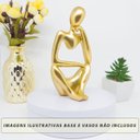 Ver imagem 2 de Kit Enfeite Decorativo Figura Abstrata Homem Pensador Reflexão Ampulheta Decoração Ambientes - Kit a